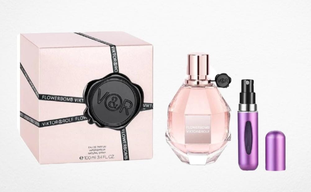 001 - Perfume FLOWER BOMB com Perfumero de Regalo